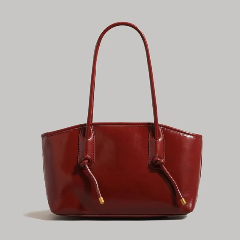 Retro Knot Bell Charm Shoulder Bag - Image 3