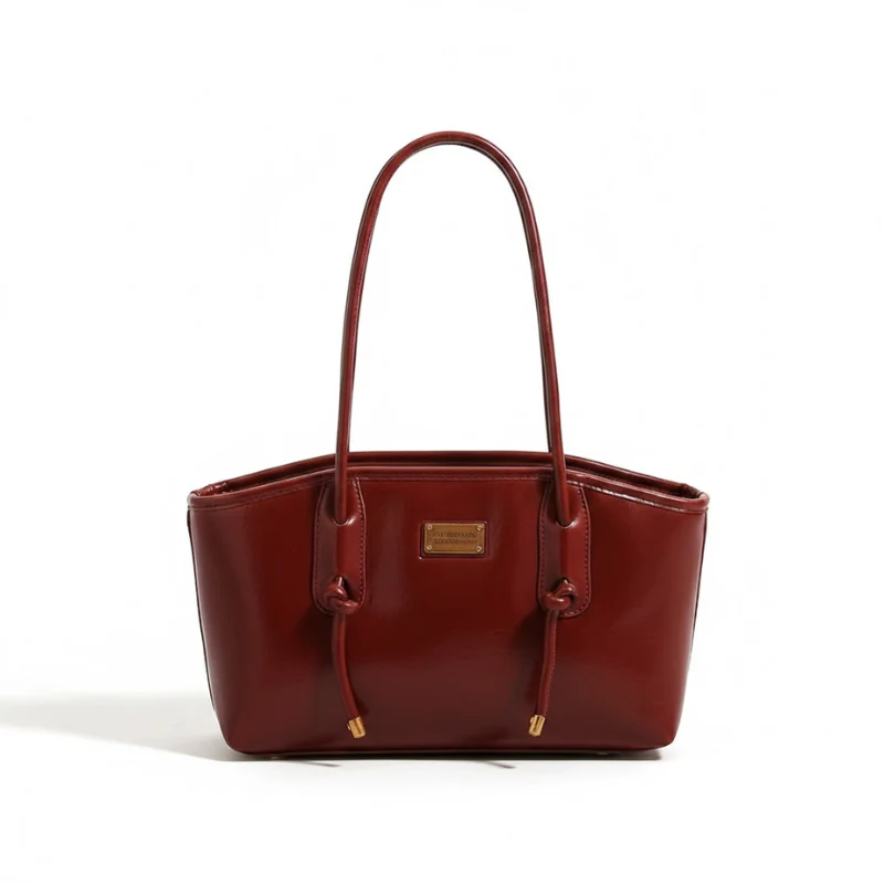 Retro Knot Bell Charm Shoulder Bag - Image 5