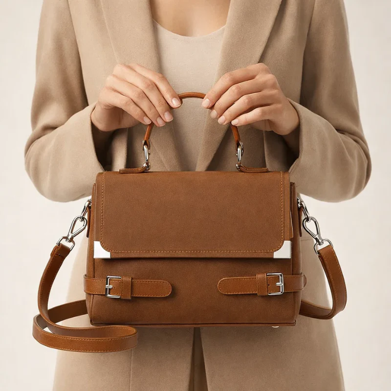 Retro Large Capacity Women’s Handbag - Image 4