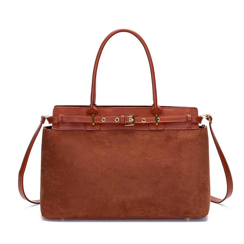 Retro Leather Buckle Handbag - Image 7