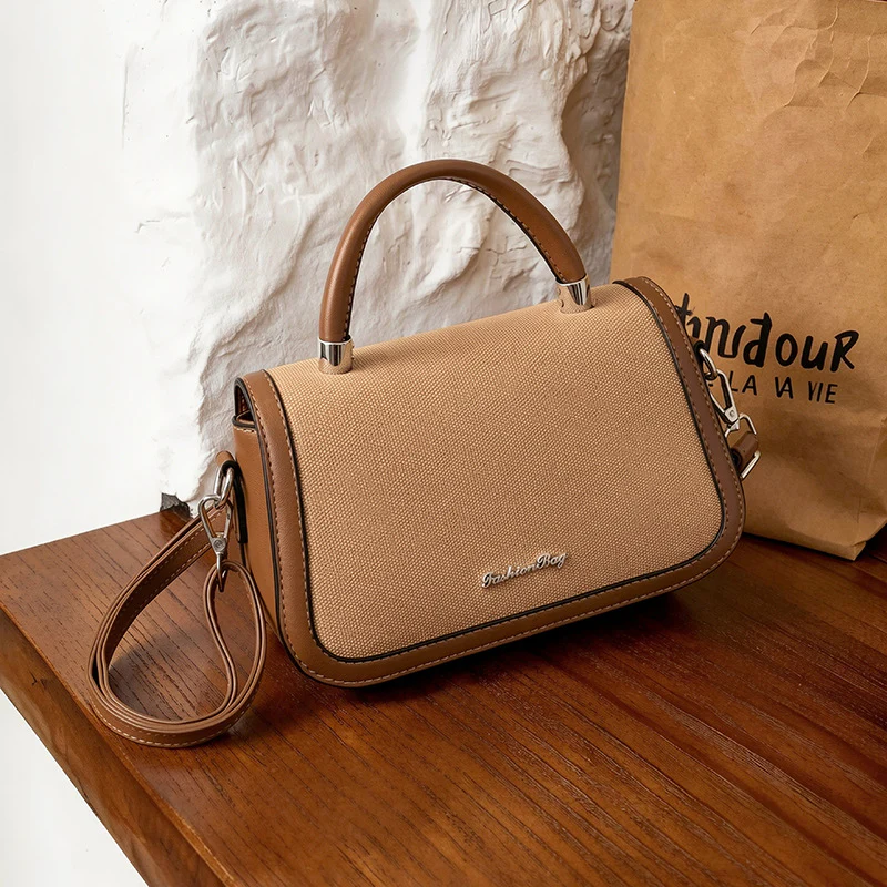 Retro Mini Structured Square Handbag - Image 7