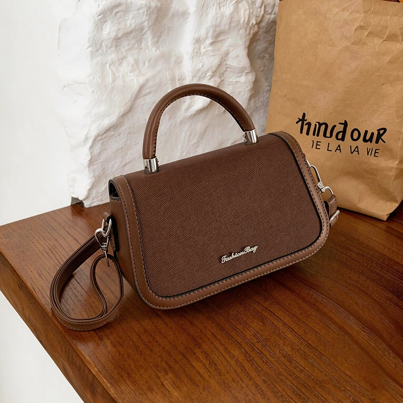 Retro Mini Structured Square Handbag - Image 8