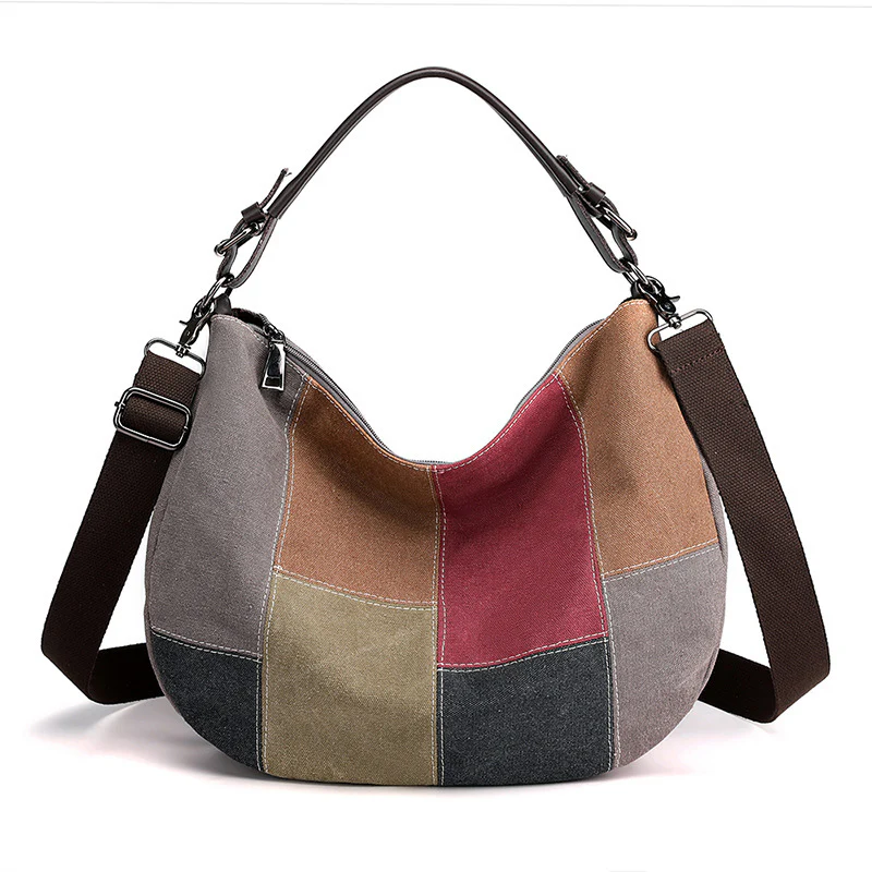 Retro Patchwork Women’s Shoulder Bag - Image 5