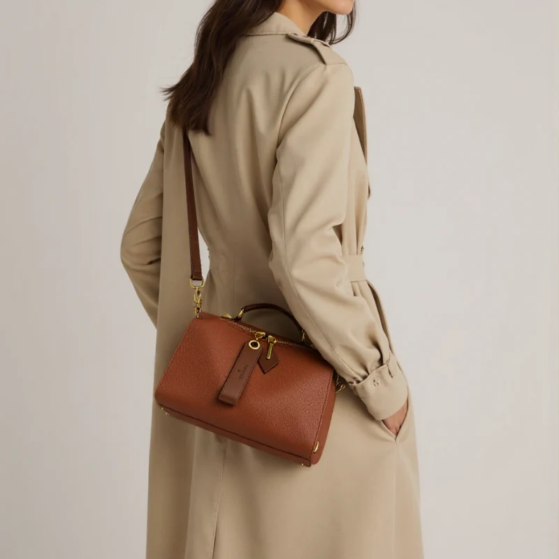 Retro Soft PU Leather Handbag For Women - Image 4