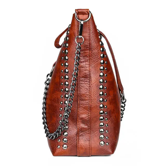 Rivet Bucket Tote Bag - Image 2