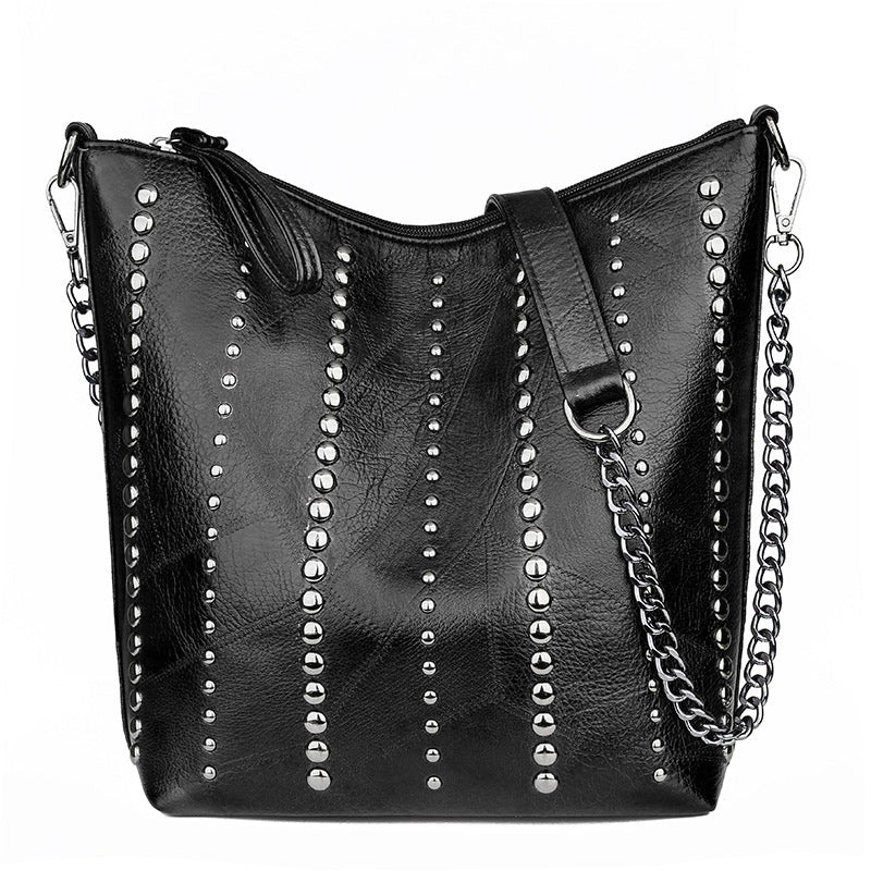 Rivet Bucket Tote Bag - Image 6