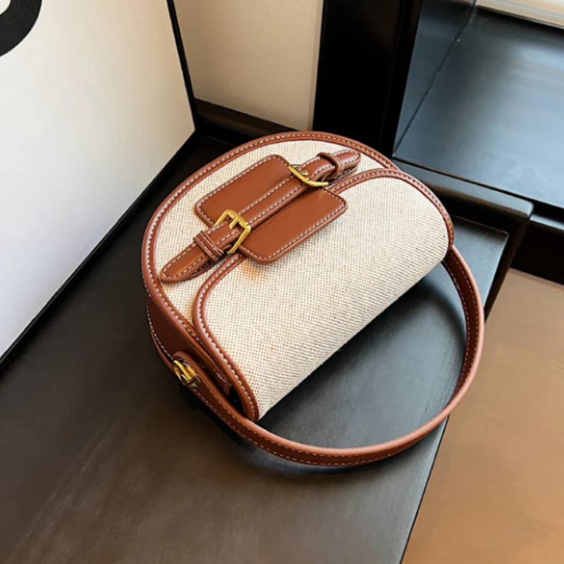 Sable Patchwork Elegance Handbag - Image 2