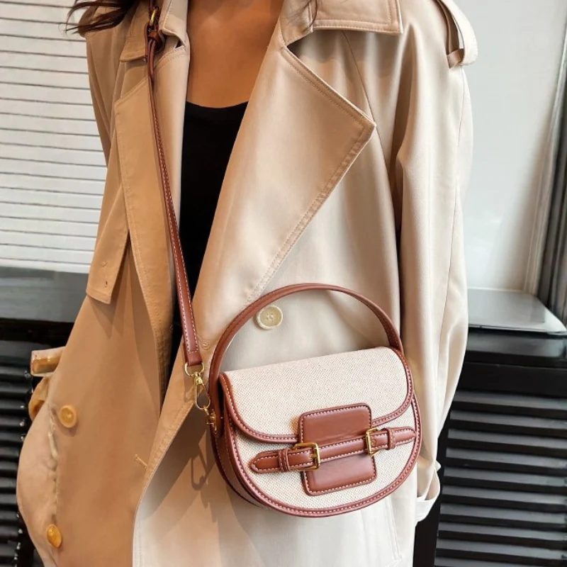 Sable Patchwork Elegance Handbag - Image 4