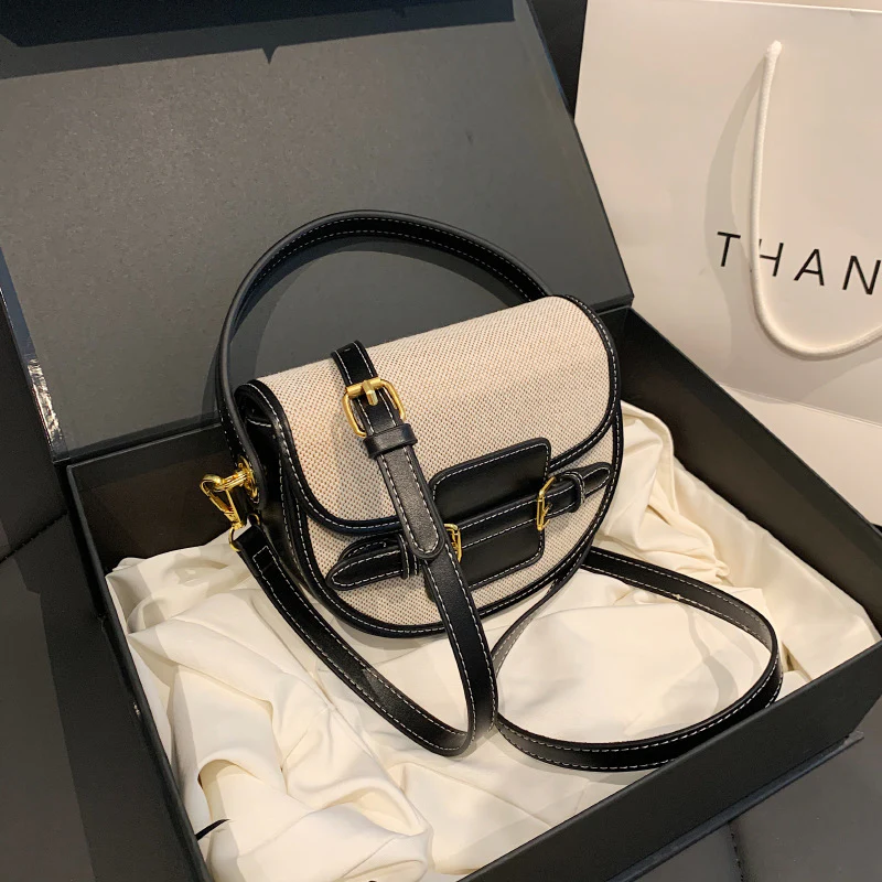 Sable Patchwork Elegance Handbag - Image 6