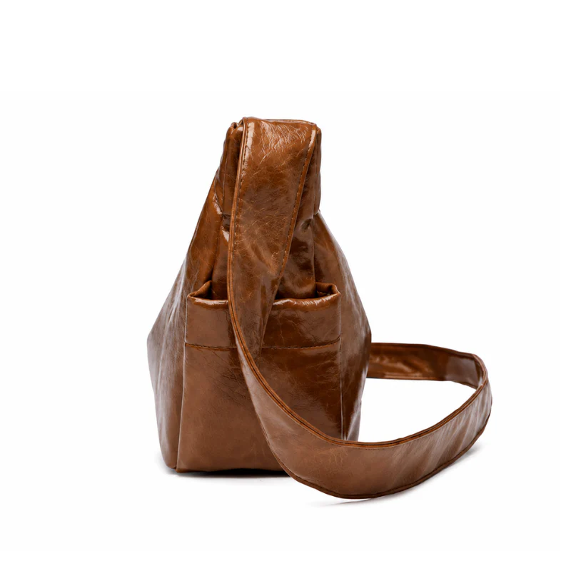 Sable Wax Leather Shoulder Bag - Image 2