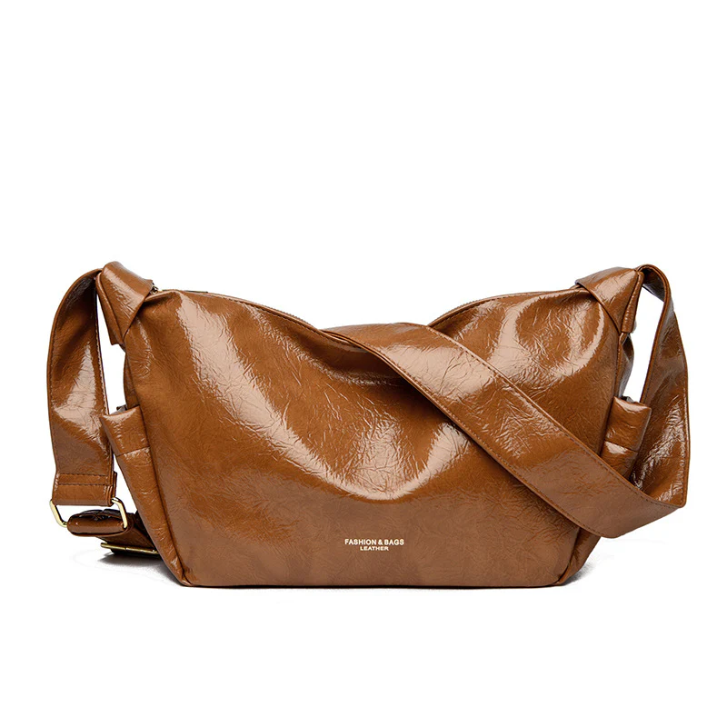Sable Wax Leather Shoulder Bag - Image 8