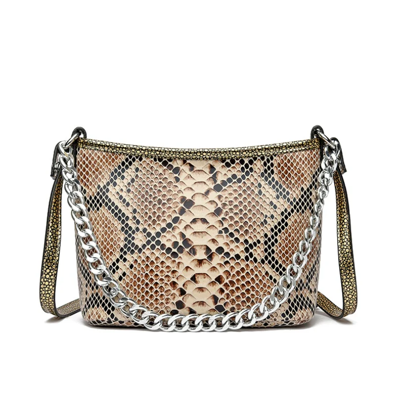 Seraphina Snakeskin Shoulder Bag