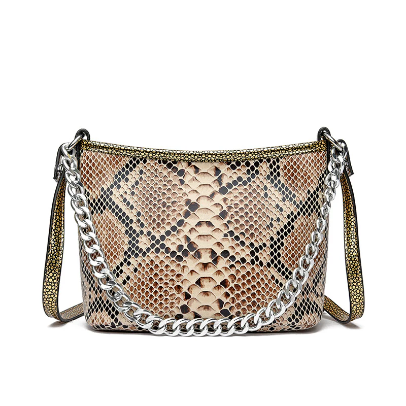 Seraphina Snakeskin Shoulder Bag - Image 7