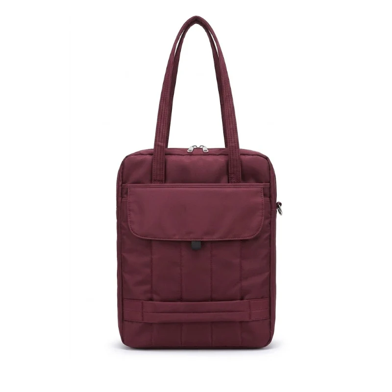 Slim Padded Vertical Shoulder Bag