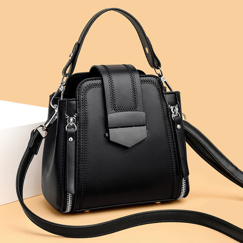Soft Leather Fashion Handbag For Women - Image 5