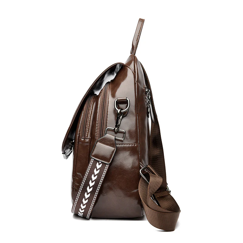 Soft Leather Large Capacity Women’s Backpack - Image 3
