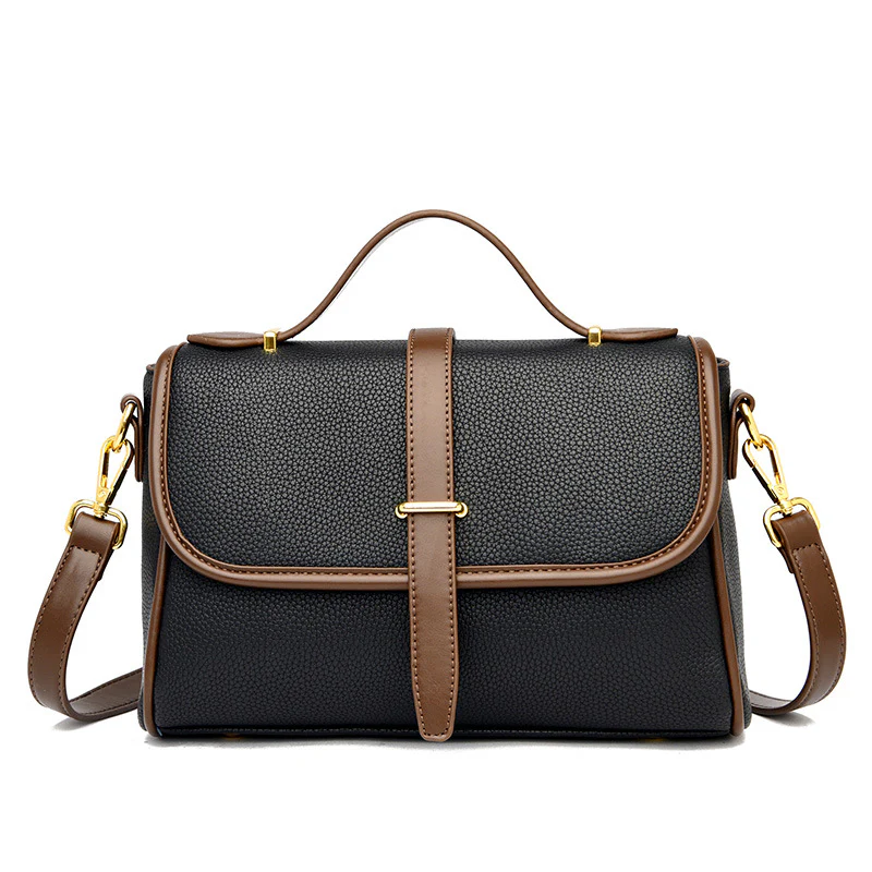 Soft Leather Multi Compartment Women Handbag - Image 6