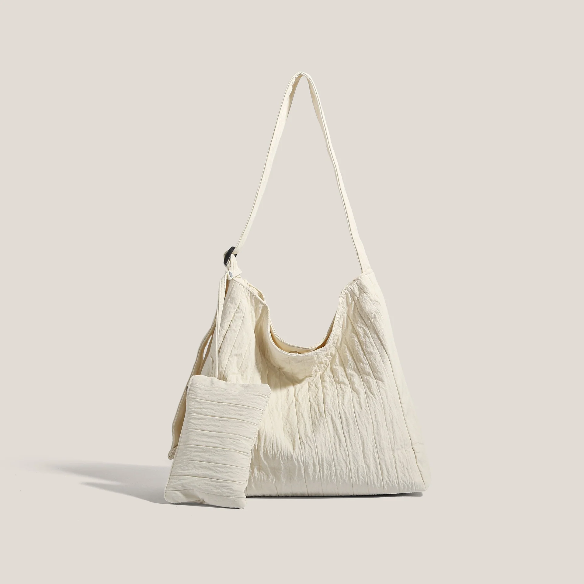 Soft Pleated Large Capacity Tote Bag - Image 5
