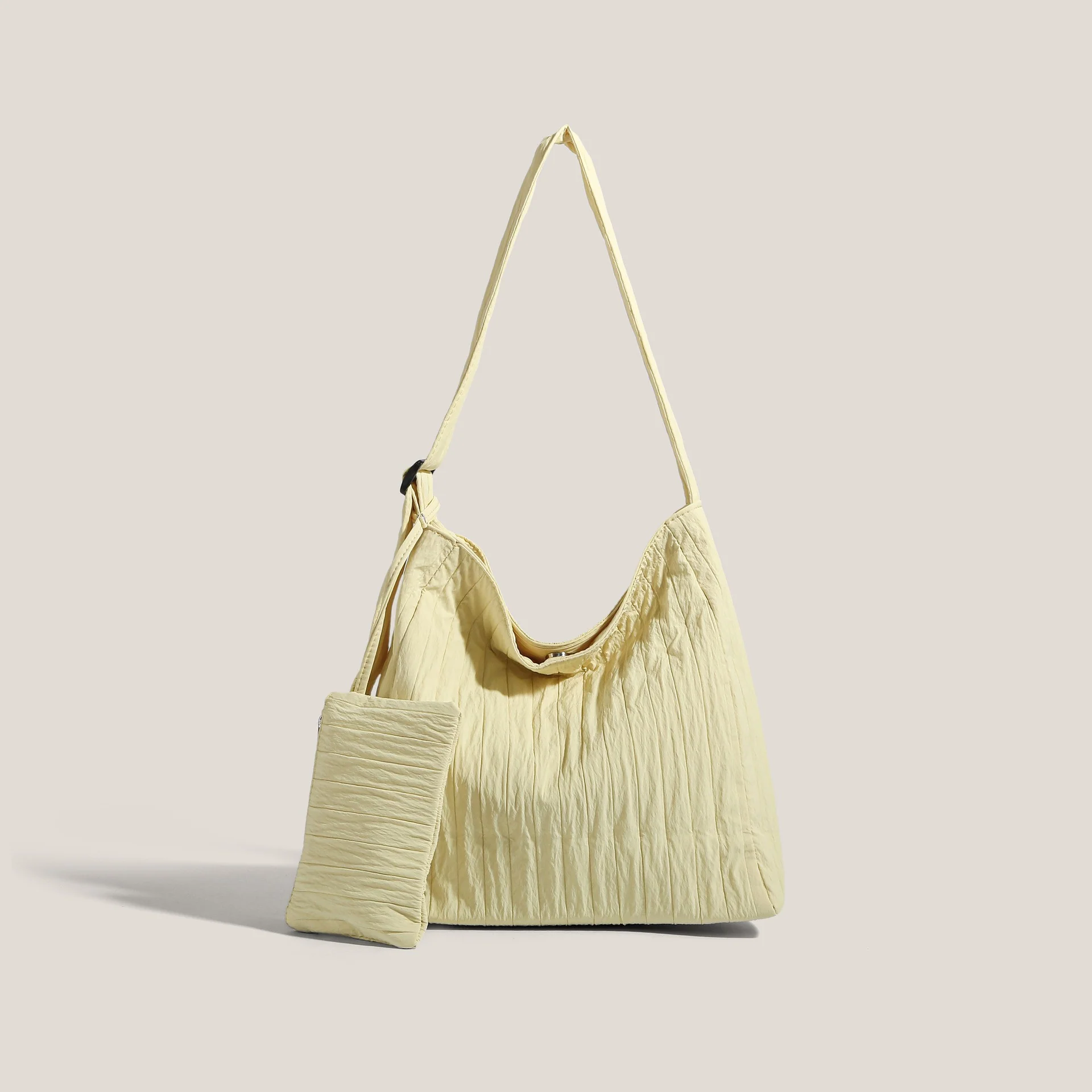 Soft Pleated Large Capacity Tote Bag - Image 7