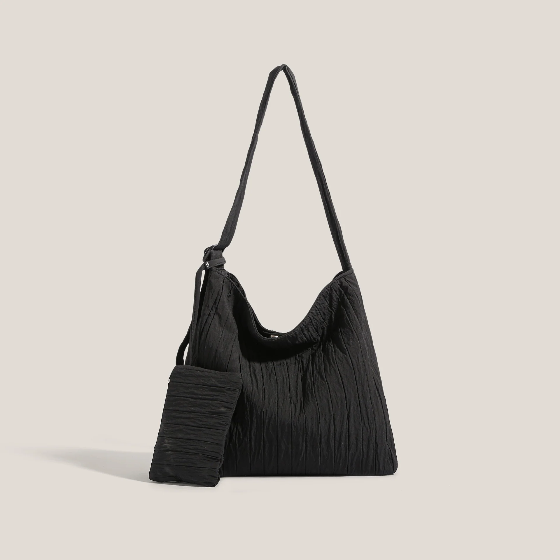 Soft Pleated Large Capacity Tote Bag - Image 8