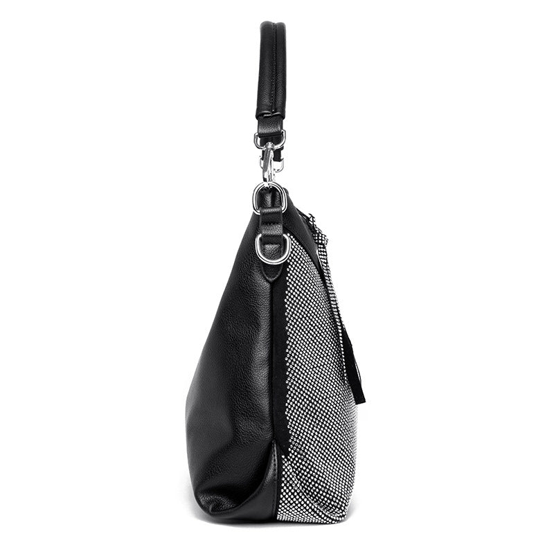 Sparkle Stone Diamond Embellished Large Shoulder Bag - Image 2