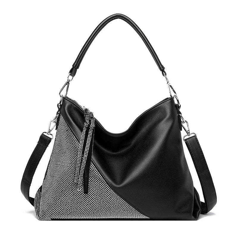Sparkle Stone Diamond Embellished Large Shoulder Bag - Image 7