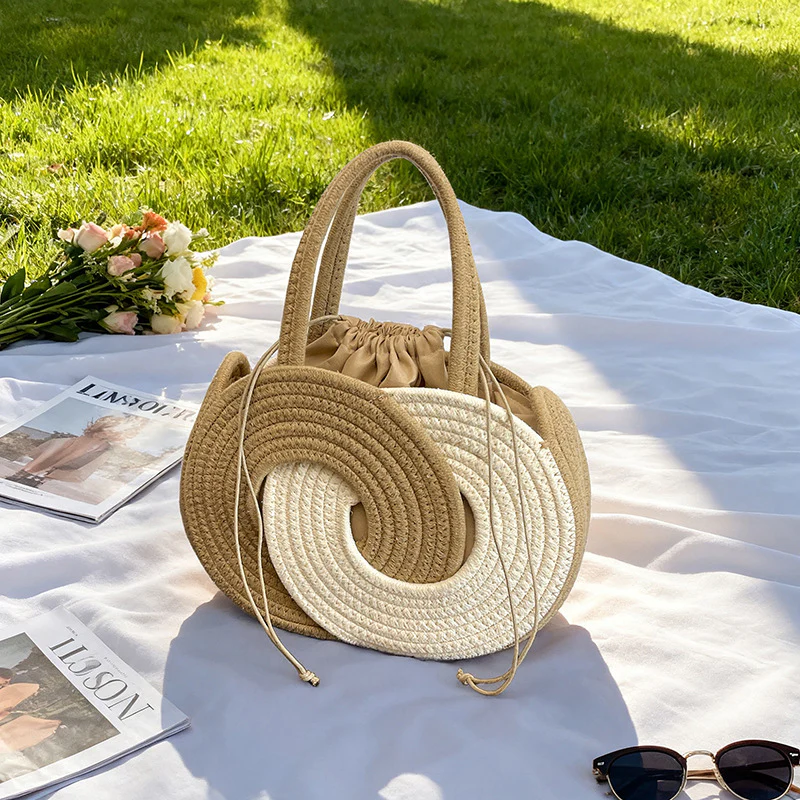 Spiral Weave Summer Handbag - Image 6