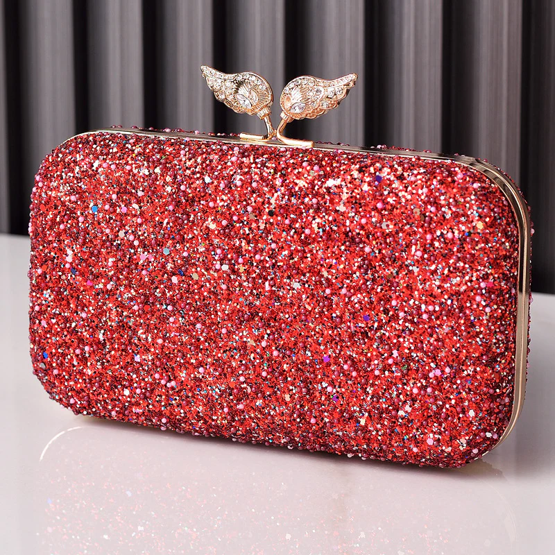 Beaded Sequined Resin Evening Clutch - Image 6