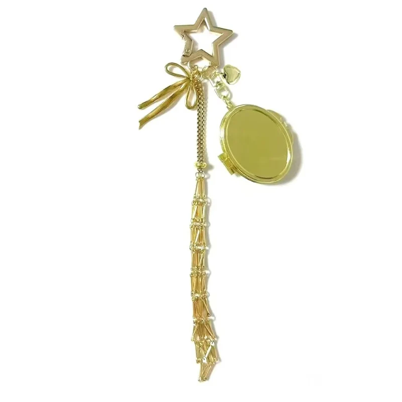 Starry Glow Mirror & Lipstick Style Keychain - Image 7