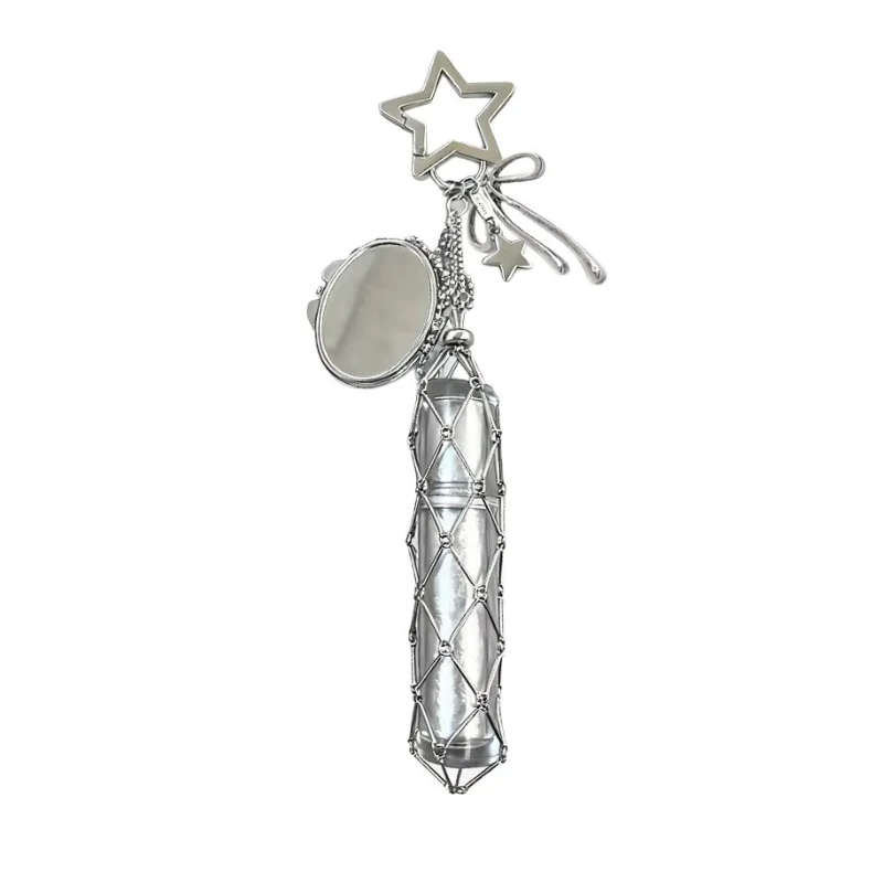 Starry Glow Mirror & Lipstick Style Keychain - Image 8