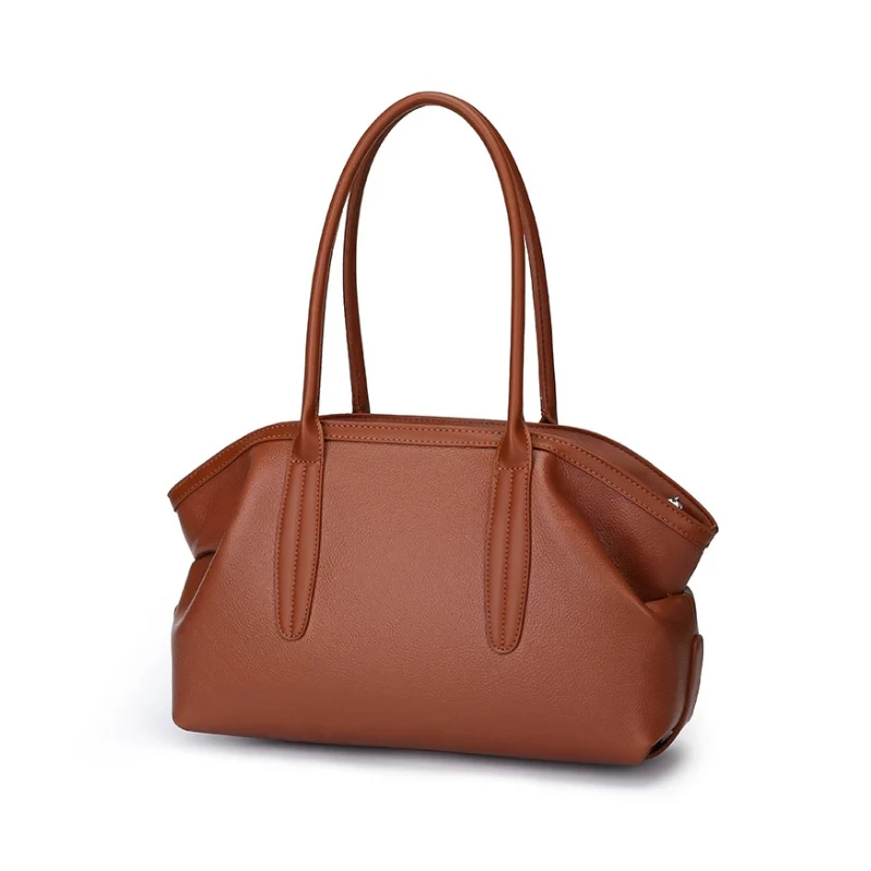 Suede Origami Tapered Shoulder Bag - Image 2