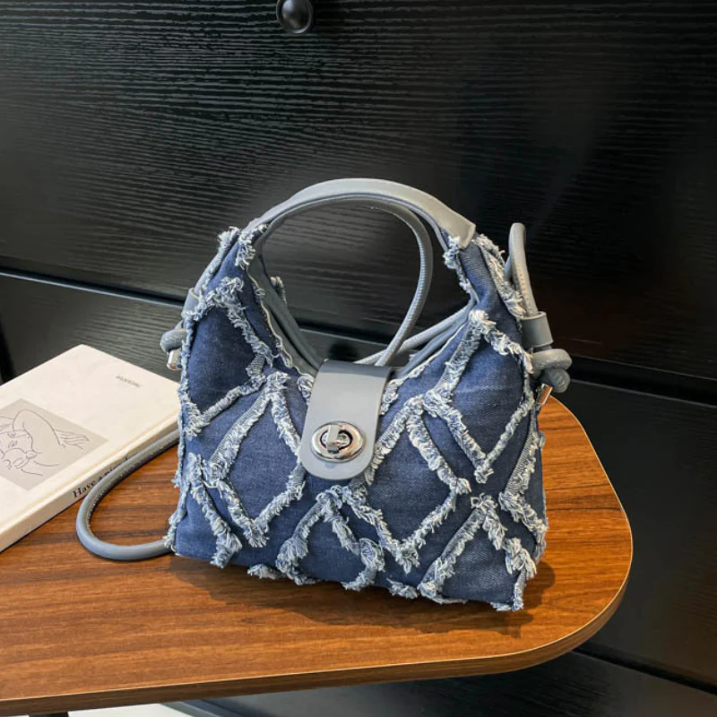 Sweet Denim Dumpling Handbag - Image 2