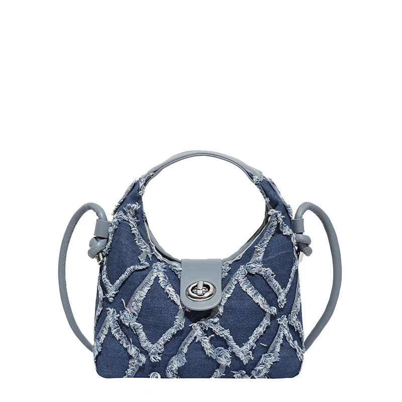 Sweet Denim Dumpling Handbag - Image 7