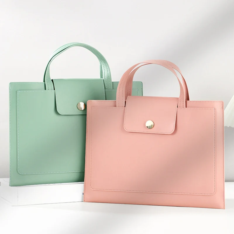 Thickened Waterproof Leather Briefcase Laptop Bag - Image 3