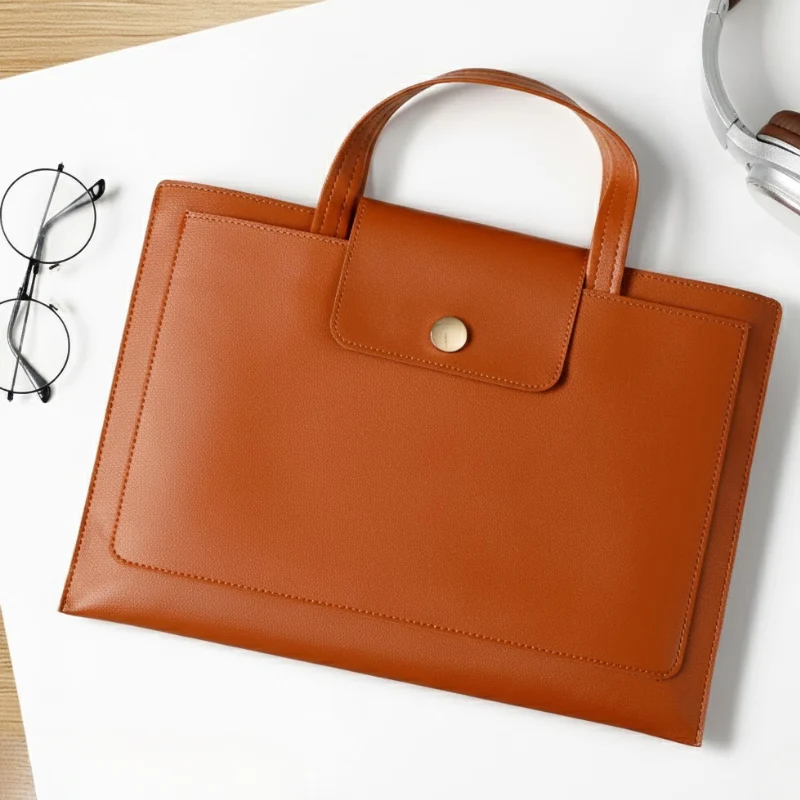 Thickened Waterproof Leather Briefcase Laptop Bag - Image 6