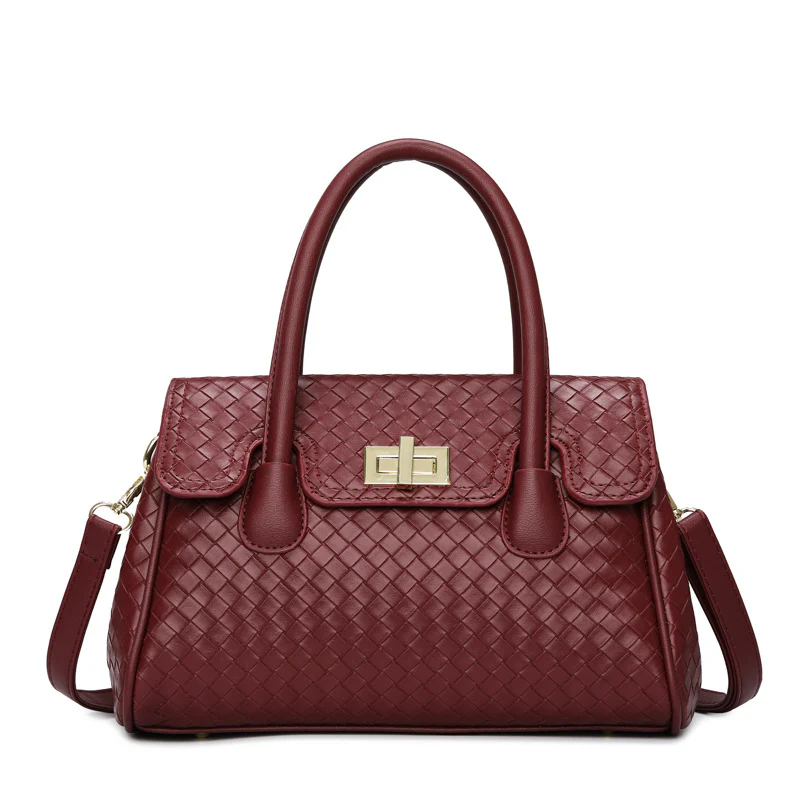 Timeless Weave Elegance Handbag - Image 7