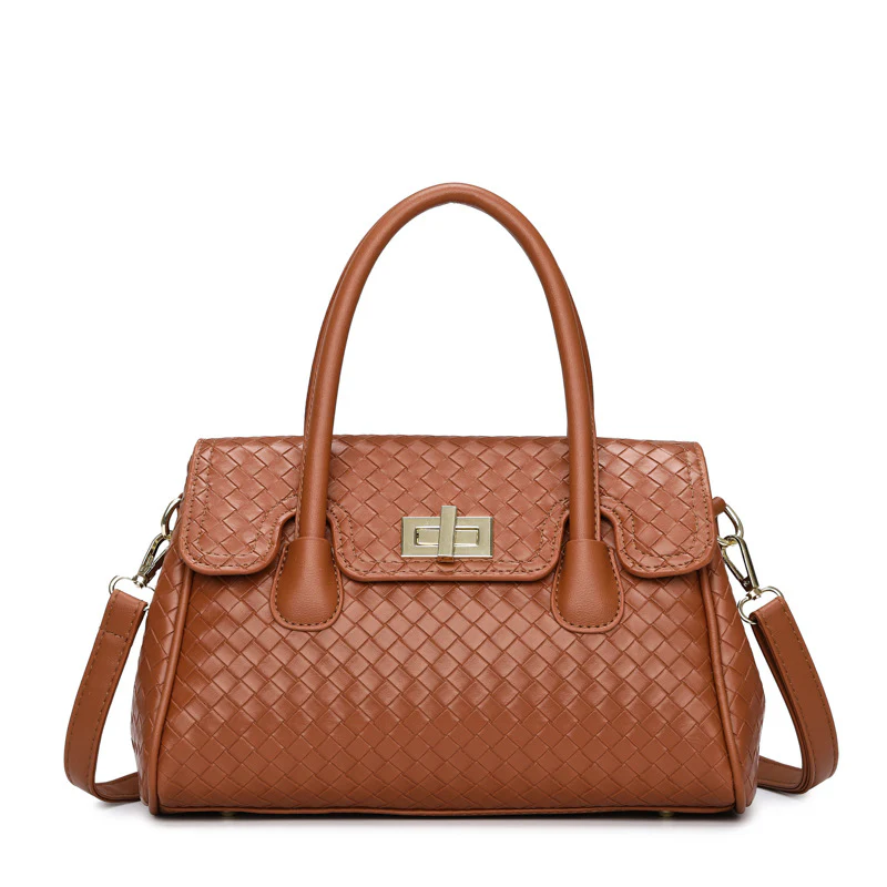 Timeless Weave Elegance Handbag - Image 8