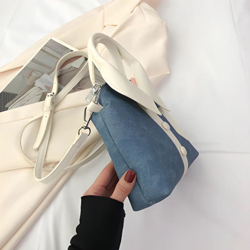 Unique Plaid Collar Style Mini Handbag - Image 2