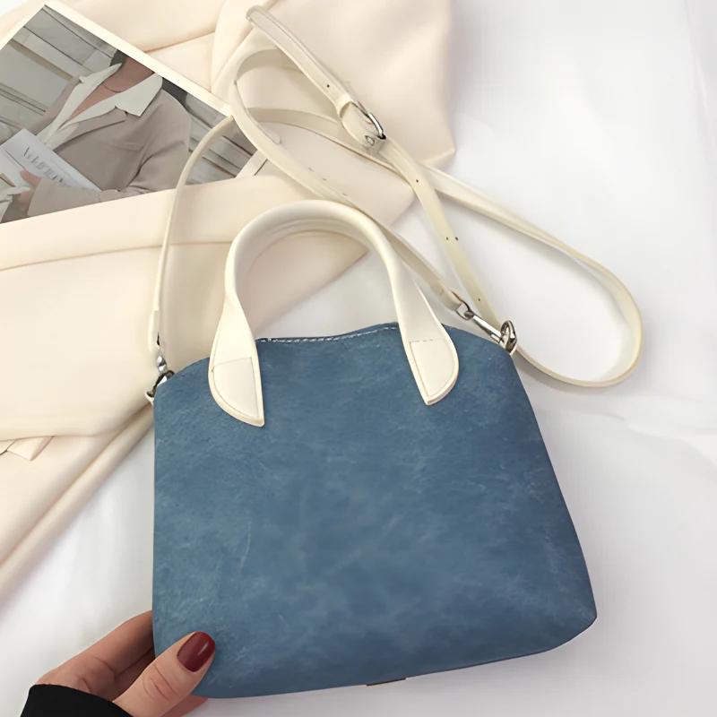 Unique Plaid Collar Style Mini Handbag - Image 3