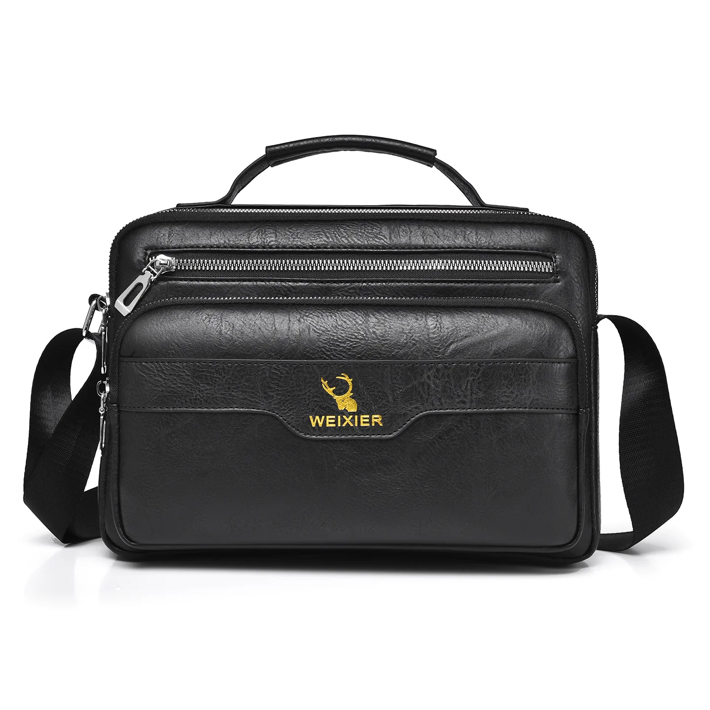 Urban Executive Retro Crossbody Brief Bag - Image 5