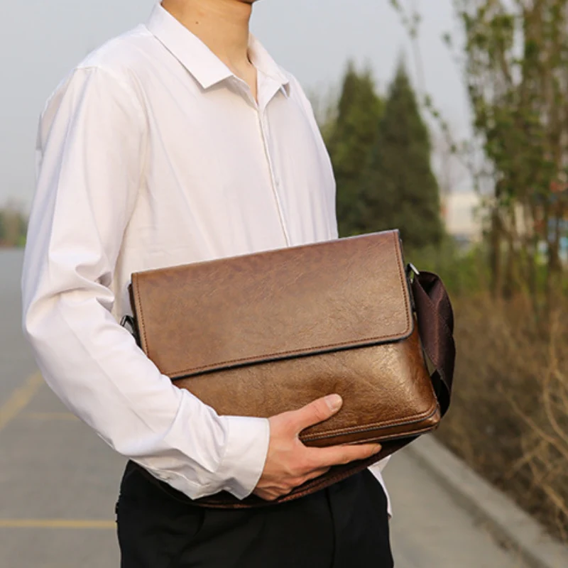Urban Minimalist Textured Laptop Bag - Image 4