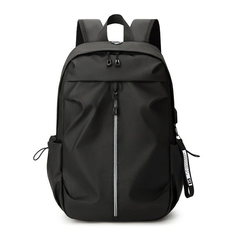 Men's Simple Lightweight Nylon College Backpack - Image 5