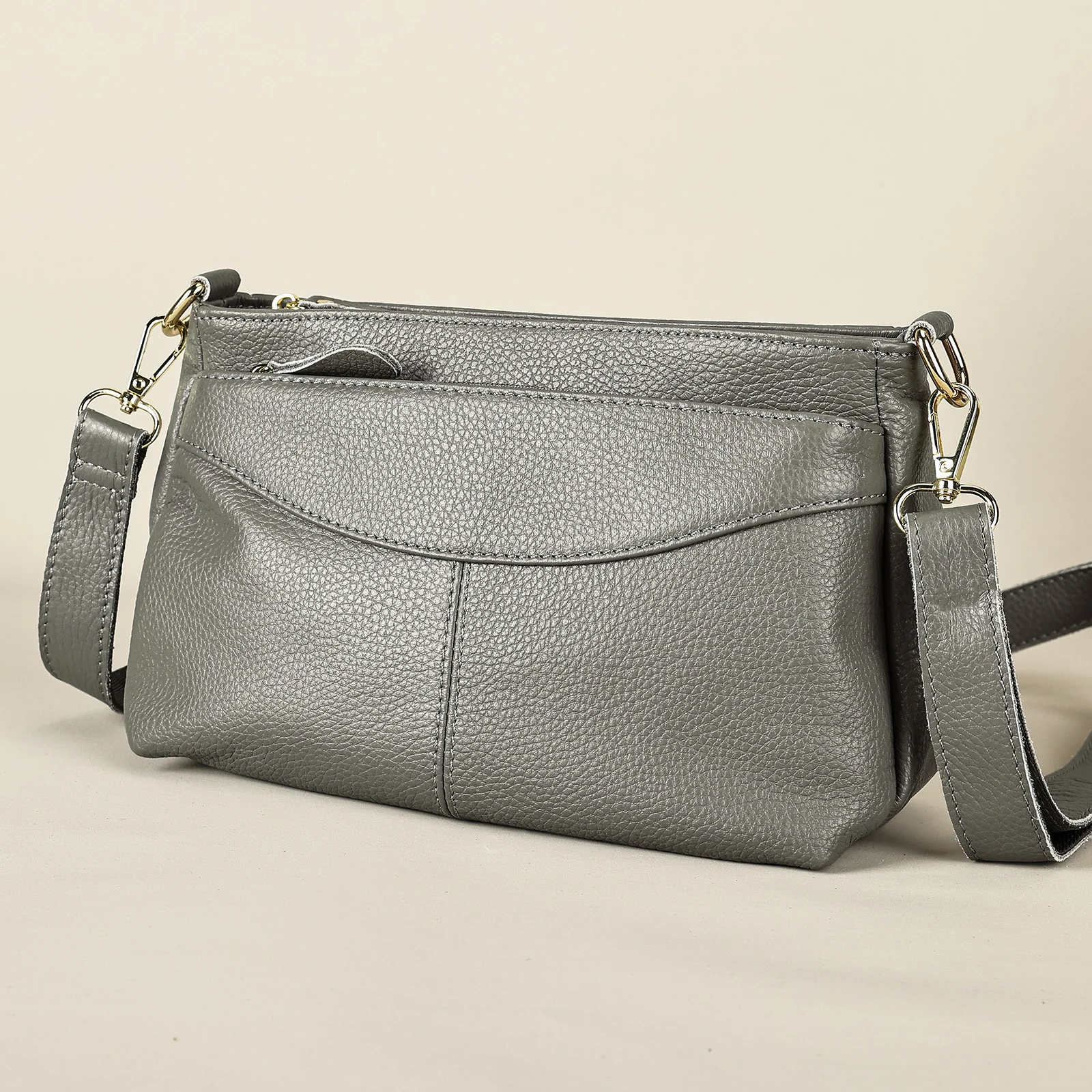 Valora Cowhide Crossbody Bag - Image 8