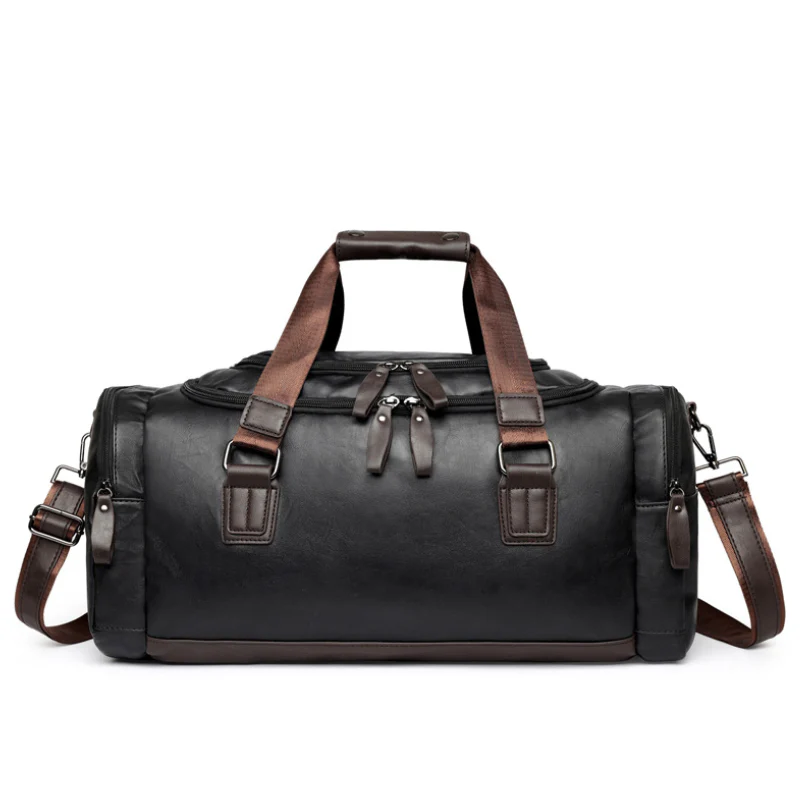 Vantro Leather Duffle Bag - Image 5