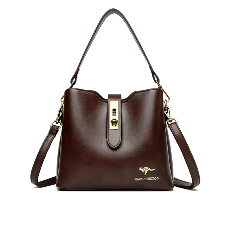 Veloura Lock Shoulder Bag
