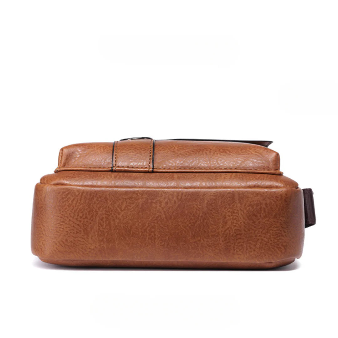 PU Leather Men's Retro Vertical Business Crossbody - Image 4