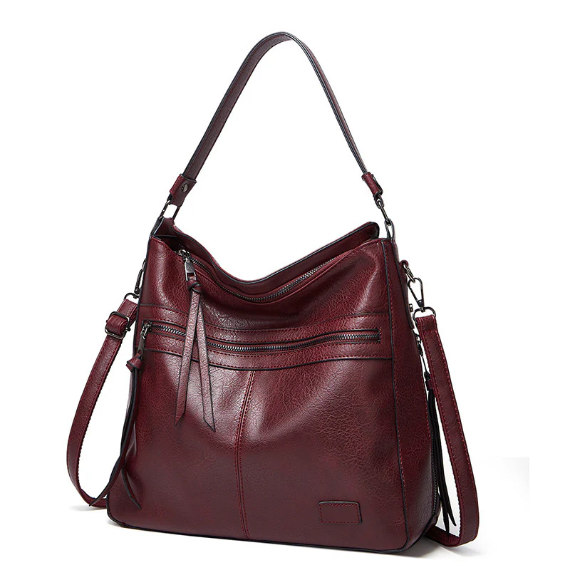 Vintage Multi-Zip Women’s Shoulder Bag - Image 6