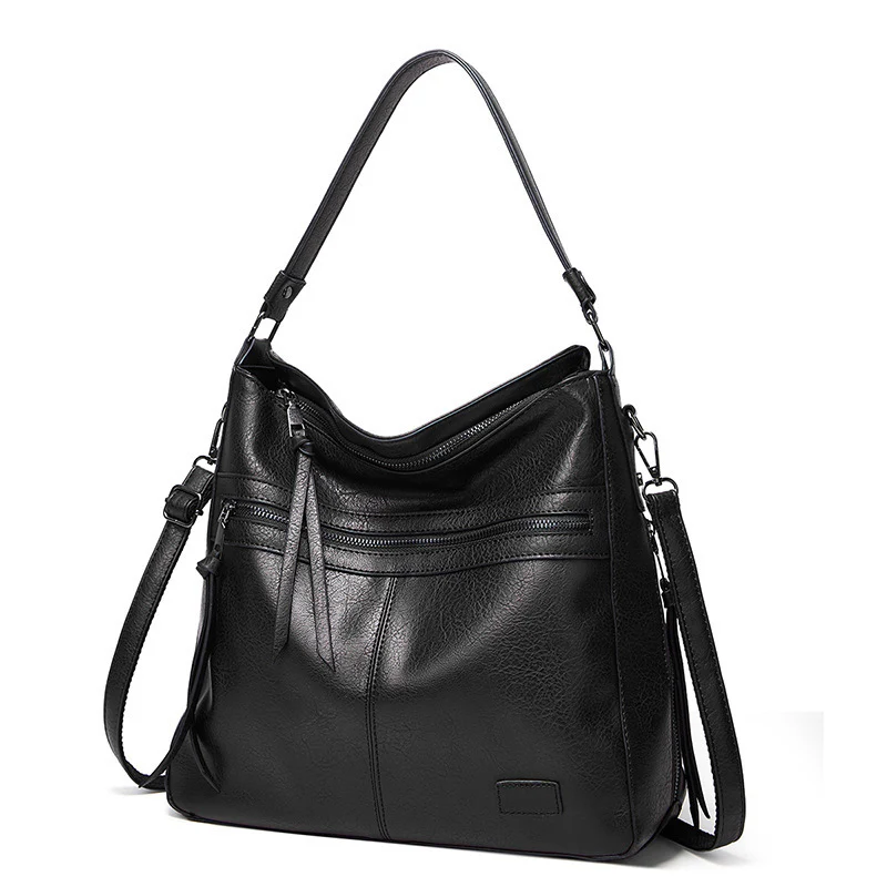 Vintage Multi-Zip Women’s Shoulder Bag - Image 7