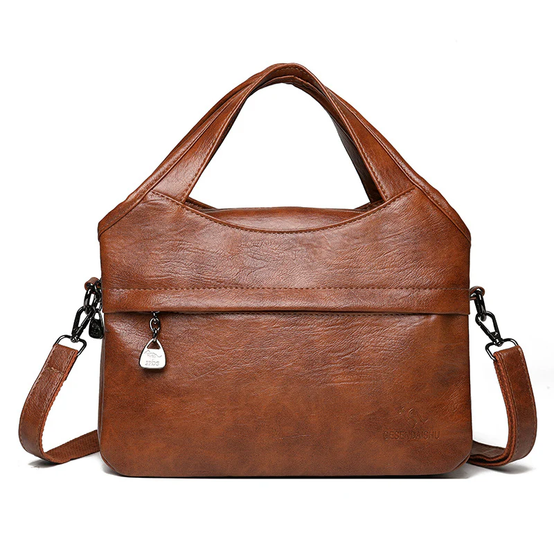 Vintage Soft Leather Handbag - Image 7