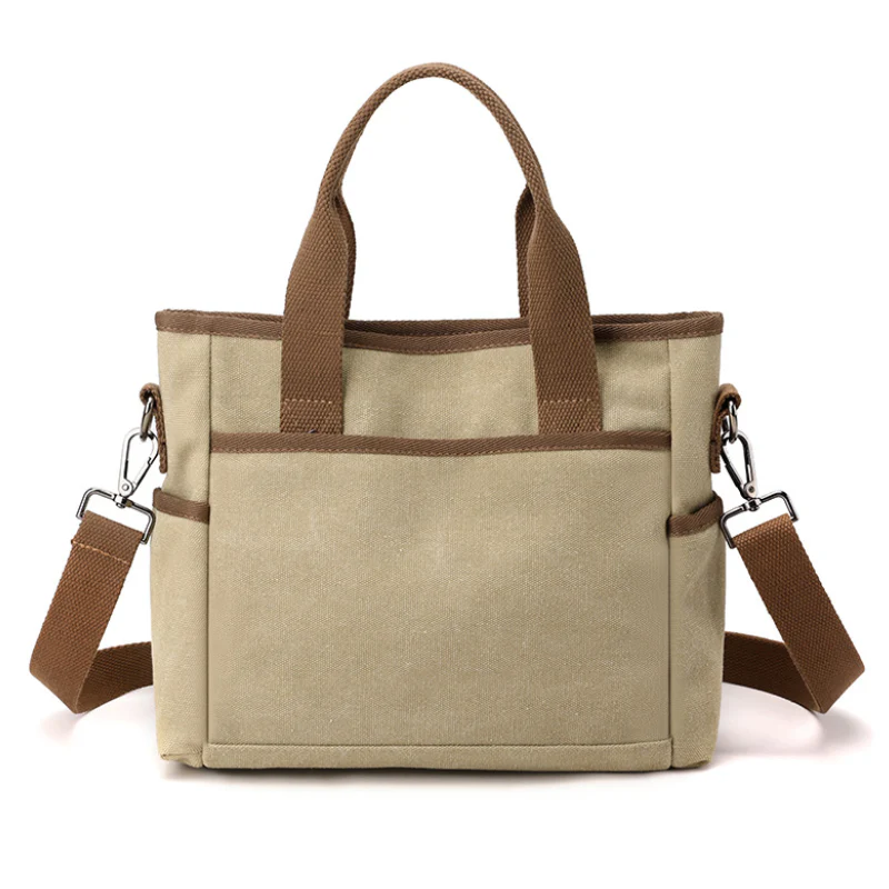 Trendy Style Canvas Messenger Bag for Women - Image 3